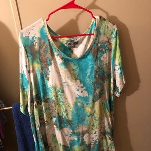 JM Collection size 3x tie dyed tshirt.